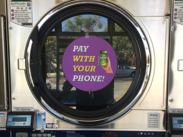 Ezipay tap and pay laundry in Joondalup