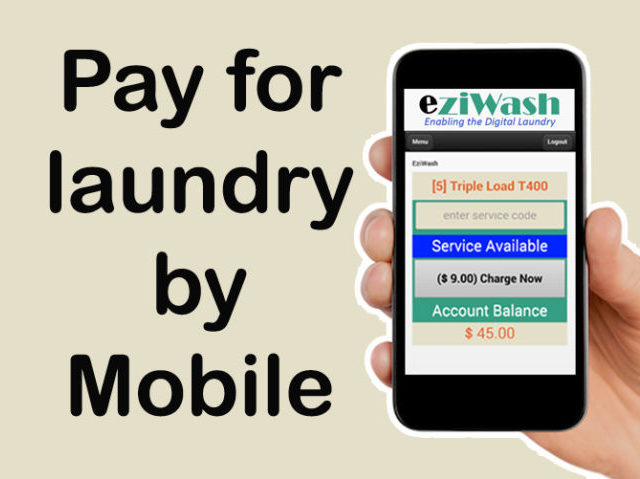 pay for laundry by phone